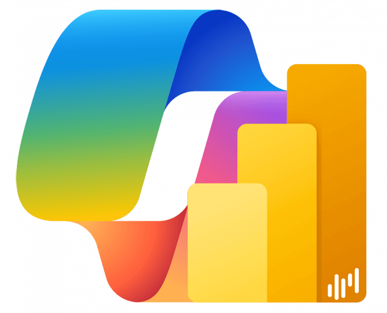 logos de copilot y power bi