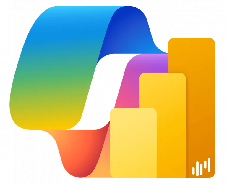 logos de copilot y power bi